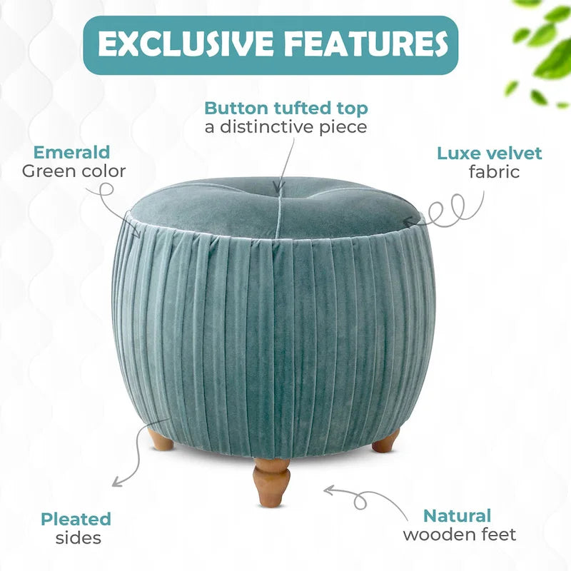 Velvet Small Ronde Poef