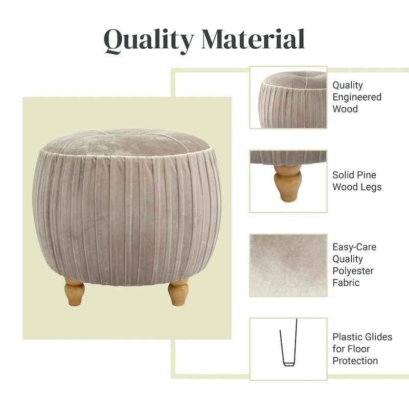 Velvet Small Ronde Poef