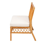 Boheemse Honing Rieten Eetkamerbank